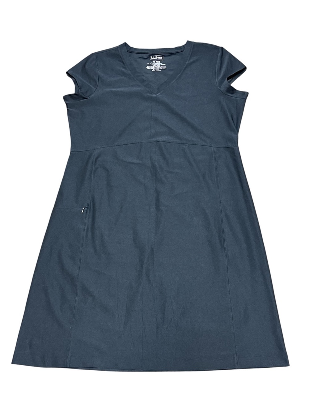 L.L. Bean Women’s Black Fitness Short Sleeve Dress Size XL